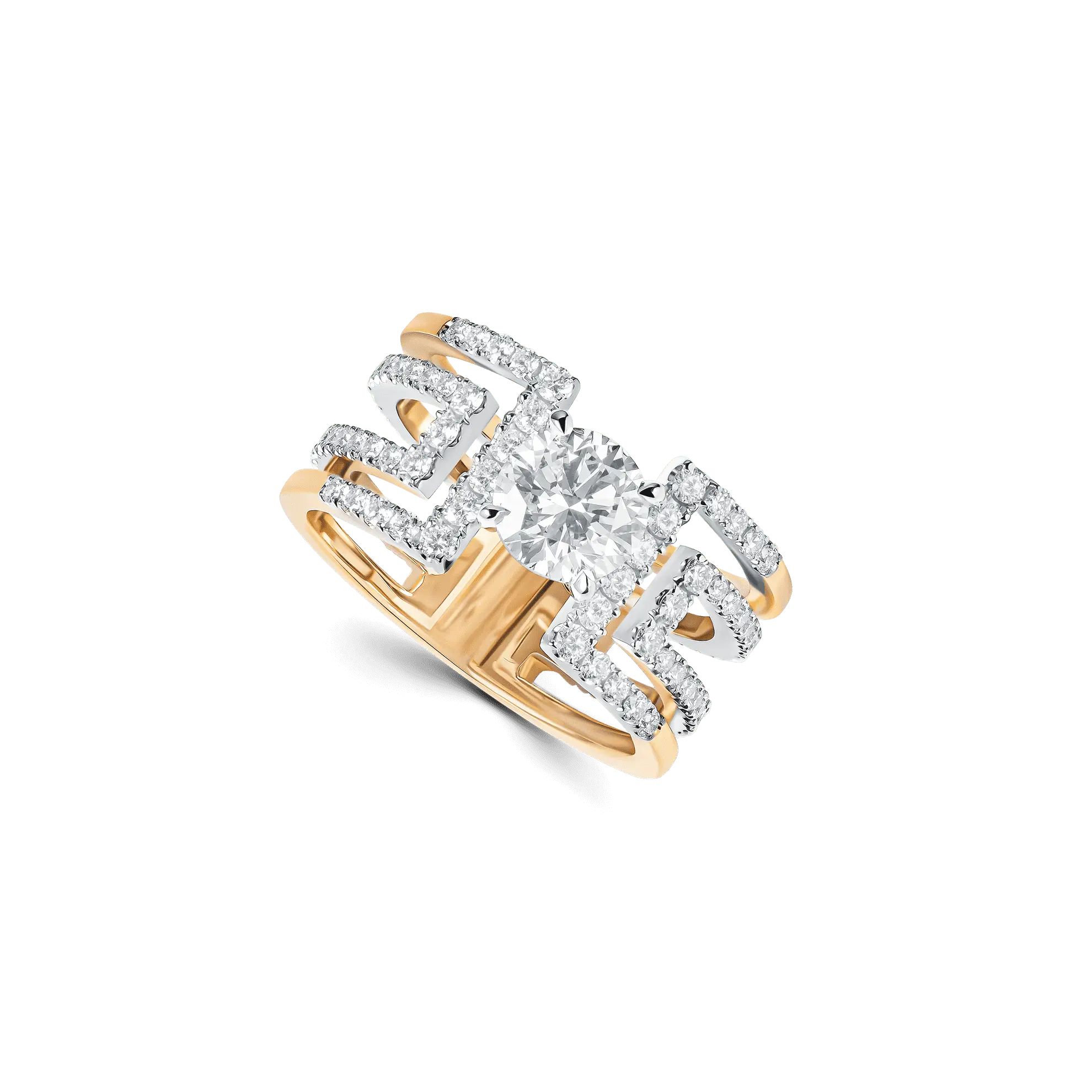 The Heloise Round with a 1.80 ct lab-grown diamond round cut at its centre.