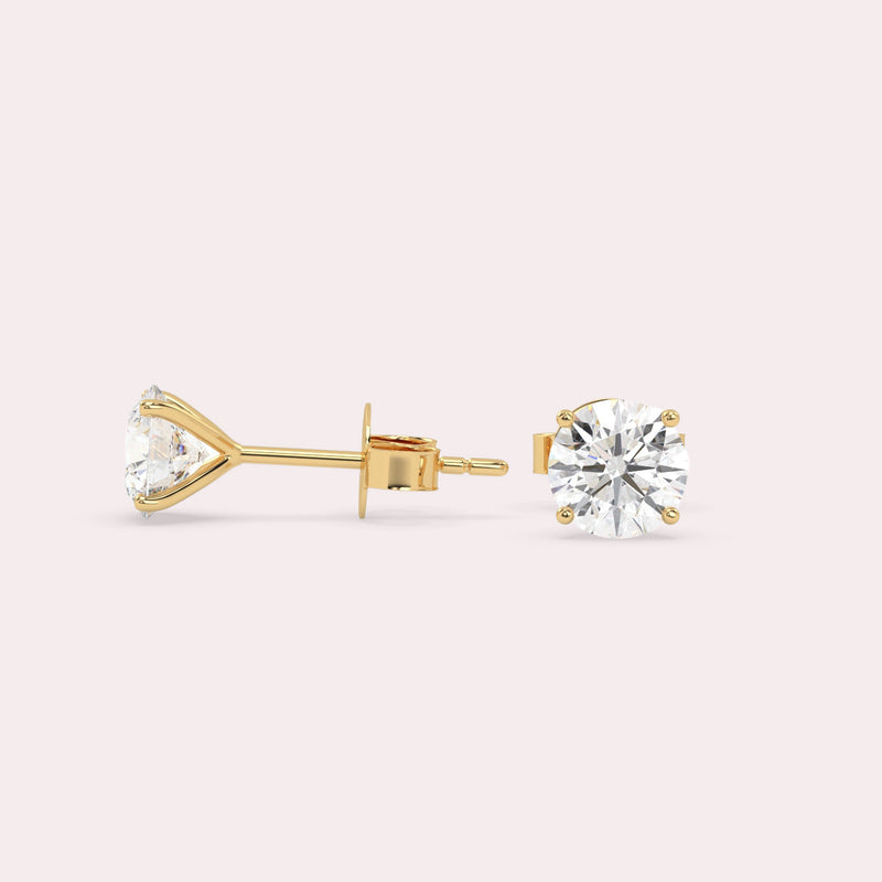 Classic Round Studs - Product second card image